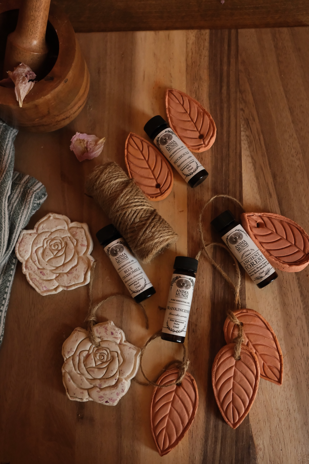 DIY Aromatic Clay Diffusers with Essential Oils