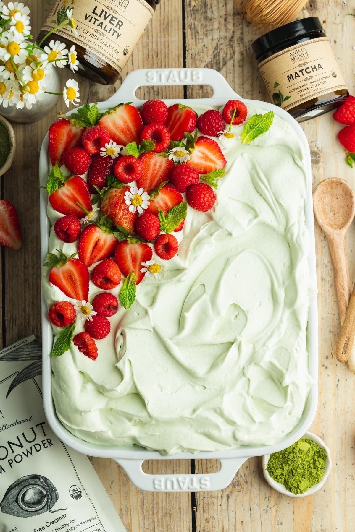 Vegan Matcha Latte Tres Leches Cake